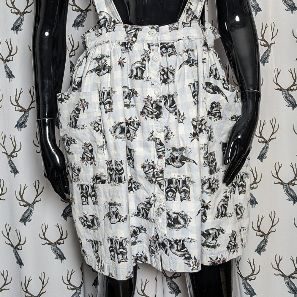 Upcycled Dangerfield Tasmanian Gingham Pinafore Suspender Skirt